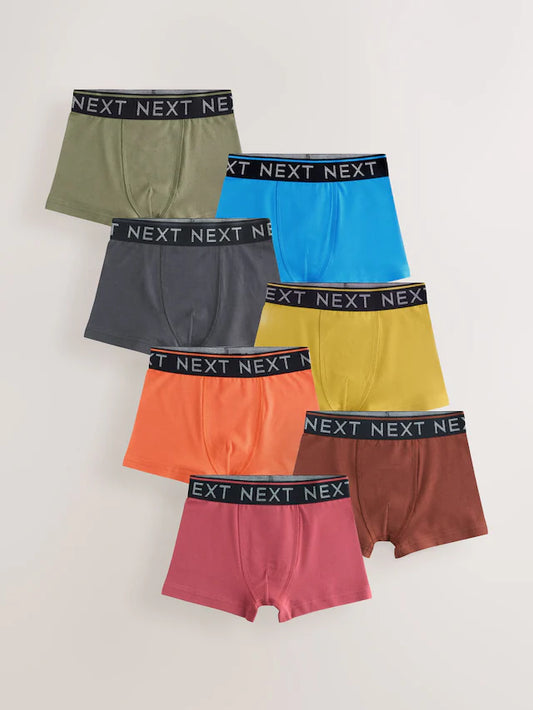 |BigBoy| Pacote Com 7 Shorts Multicoloridos e Cós Preto (2 a 16 anos)