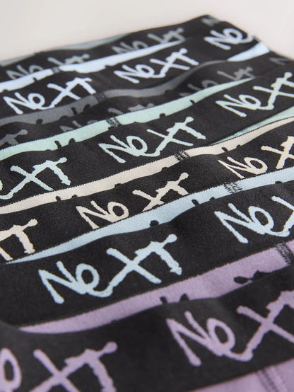 |BigBoy| Pacote Com 7 Shorts Mineral Multi Com Cós Azul Marinho (2 a 16 anos)