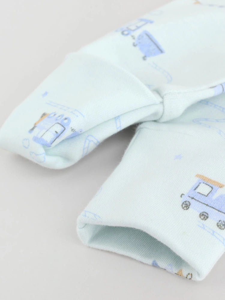 |BabyBoy| Pacote Com 3 Macacões Bordados Para Bebês, Branco/Azul