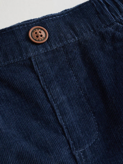 |BabyBoy| Conjunto De Blusa e Calça De Malha Listrada Azul Marinho Para Bebê (0 meses a 2 anos)