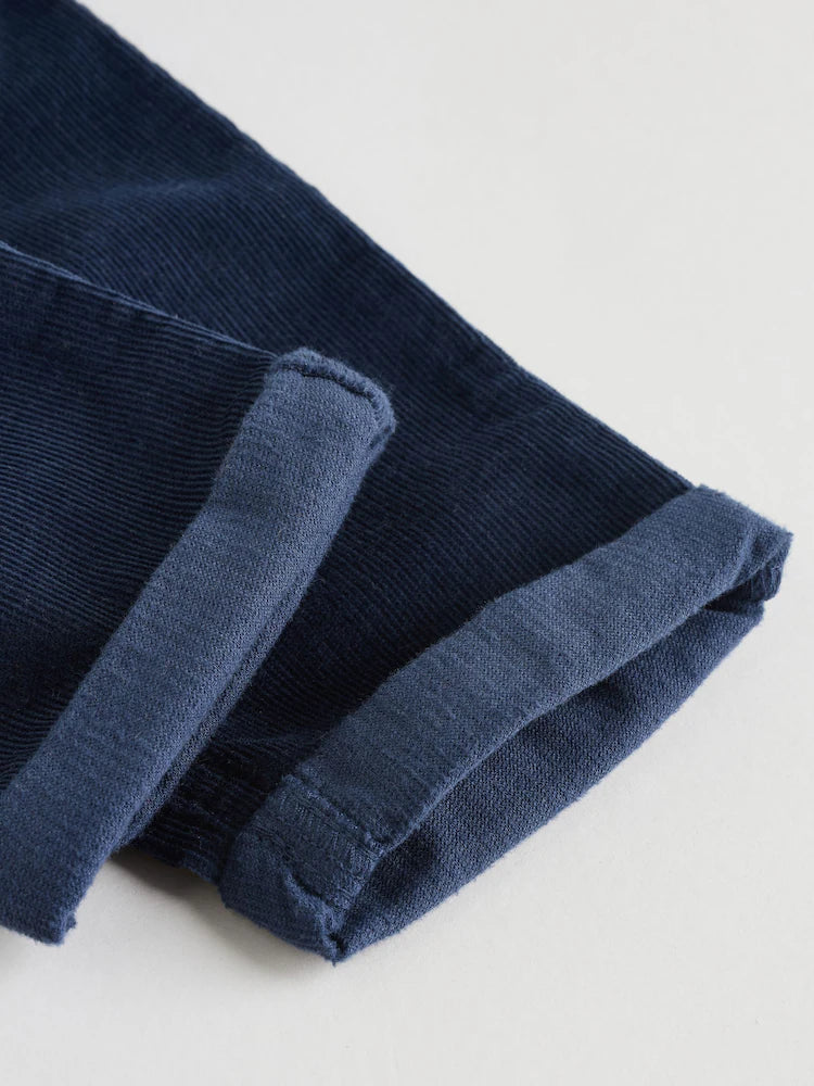 |BabyBoy| Conjunto De Blusa e Calça De Malha Listrada Azul Marinho Para Bebê (0 meses a 2 anos)