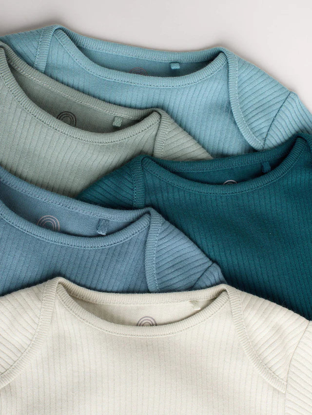 |BabyBoy| Pacote Com 5 Macacões De Manga Comprida Blue Baby