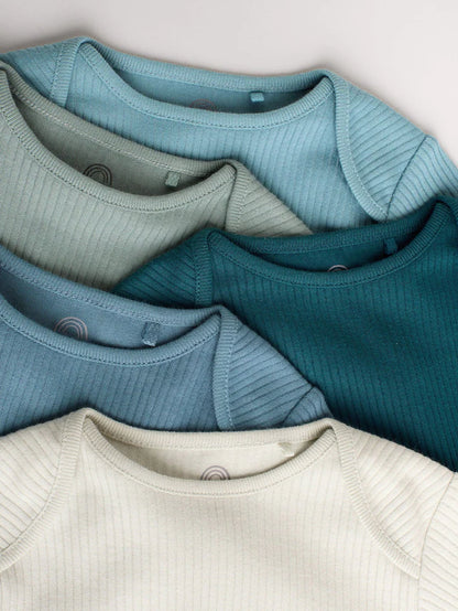 |BabyBoy| Pacote Com 5 Macacões De Manga Comprida Blue Baby