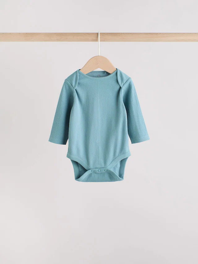 |BabyBoy| Pacote Com 5 Macacões De Manga Comprida Blue Baby