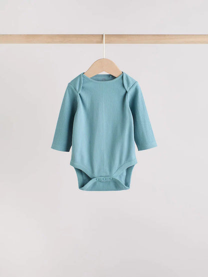 |BabyBoy| Pacote Com 5 Macacões De Manga Comprida Blue Baby
