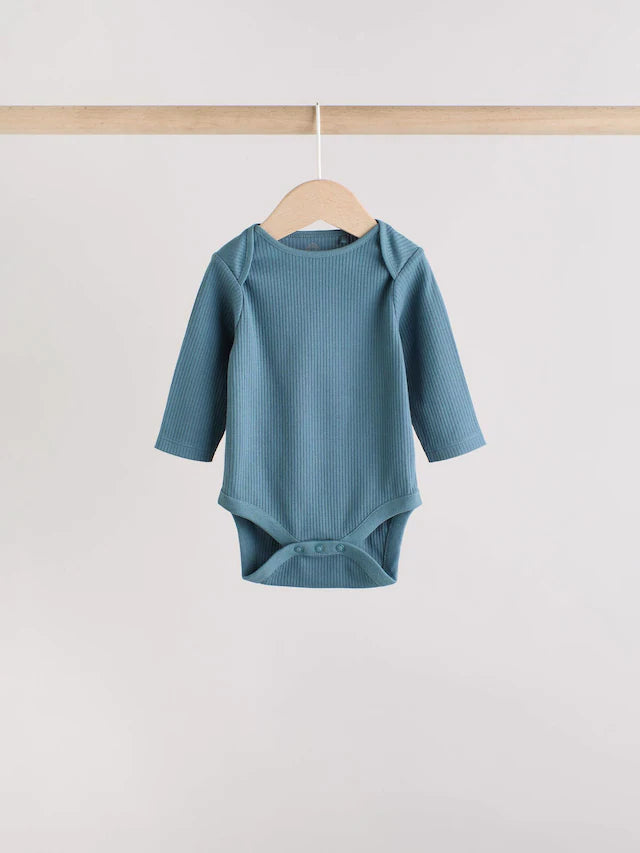 |BabyBoy| Pacote Com 5 Macacões De Manga Comprida Blue Baby