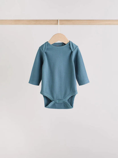 |BabyBoy| Pacote Com 5 Macacões De Manga Comprida Blue Baby