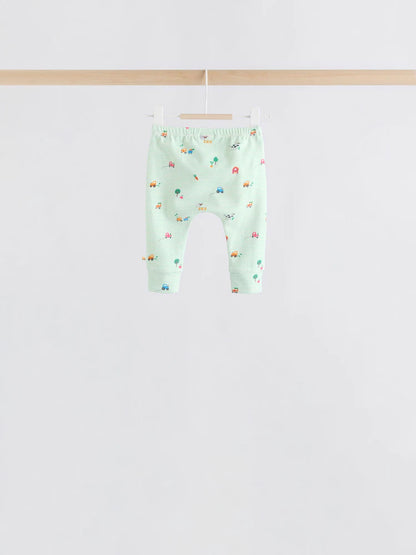 |BabyBoy| Conjunto De 6 Peças De Blusas e Leggings Bright Farm Para Bebês (0 meses a 3 anos)