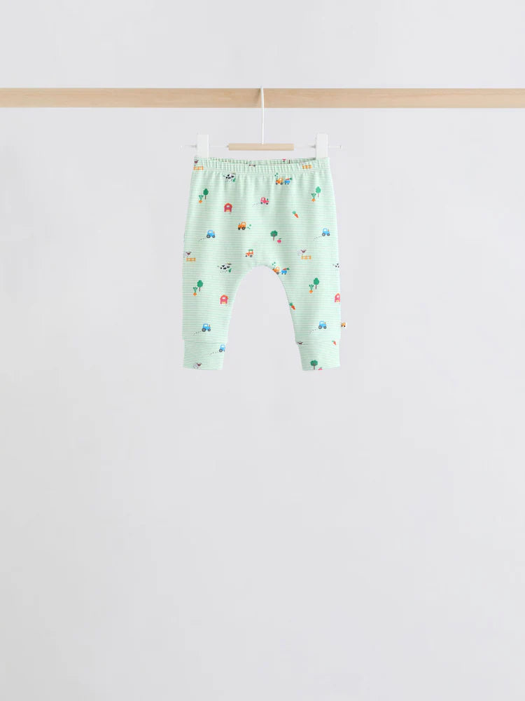|BabyBoy| Conjunto De 6 Peças De Blusas e Leggings Bright Farm Para Bebês (0 meses a 3 anos)