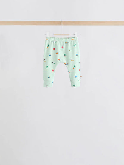 |BabyBoy| Conjunto De 6 Peças De Blusas e Leggings Bright Farm Para Bebês (0 meses a 3 anos)