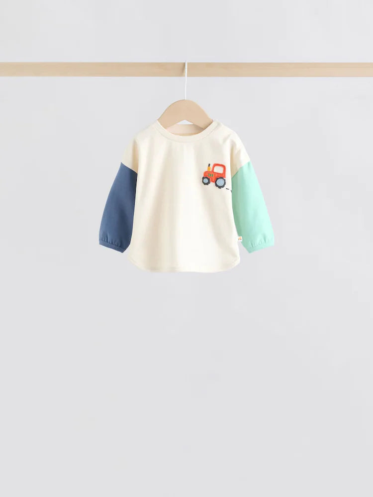 |BabyBoy| Conjunto De 6 Peças De Blusas e Leggings Bright Farm Para Bebês (0 meses a 3 anos)