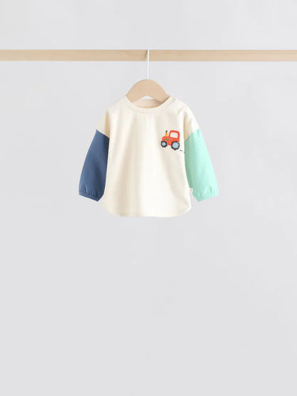 |BabyBoy| Conjunto De 6 Peças De Blusas e Leggings Bright Farm Para Bebês (0 meses a 3 anos)