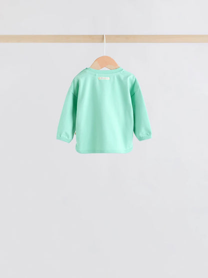 |BabyBoy| Conjunto De 6 Peças De Blusas e Leggings Bright Farm Para Bebês (0 meses a 3 anos)