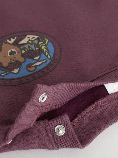 |BabyBoy| Conjunto De Moletom e Calça De Moletom Para Bebê, Vermelho, Urso, Bordô (0 meses a 2 anos)