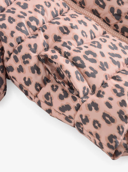 |Girl| Casaco Acolchoado Com Capuz e Forro De Lã Marrom Resistente a Chuva (3 meses a 7 anos)