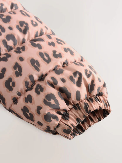 |Girl| Casaco Acolchoado Com Capuz e Forro De Lã Marrom Resistente a Chuva (3 meses a 7 anos)