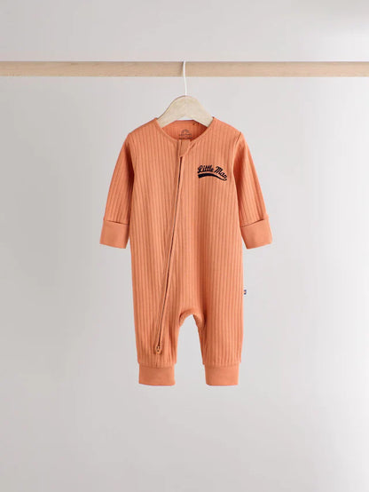 |BabyBoy| Multi Baby Two Way Zip Footless 100% Algodão Sleepsuits 3 Unidades (0 meses a 3 anos) (0 meses a 3 anos)