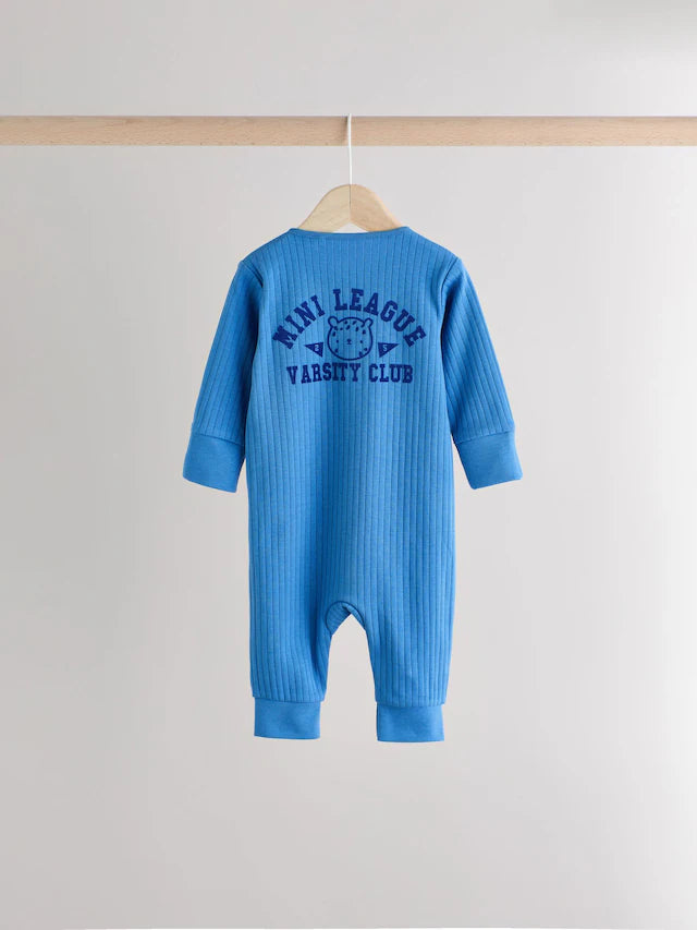 |BabyBoy| Multi Baby Two Way Zip Footless 100% Algodão Sleepsuits 3 Unidades (0 meses a 3 anos) (0 meses a 3 anos)