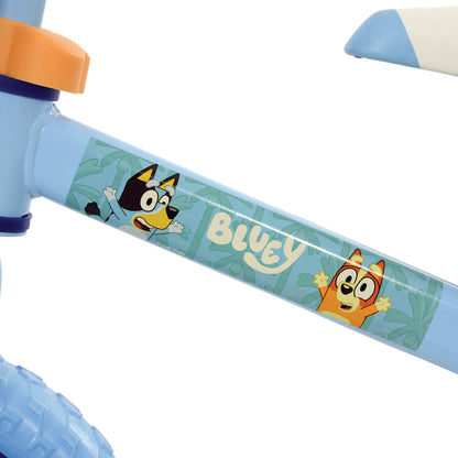 Bluey Bicicleta de Equilíbrio de 12 polegadas com rodas de LED – Estrutura de aço, pneus à prova de furos e altura do assento ajustável