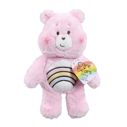 Ursinho Carinhoso Cheer Bear – Pelúcia Macia Rosa "Meu Primeiro Amiguinho" com Arco-íris – Para Bebês (A partir do Nascimento)