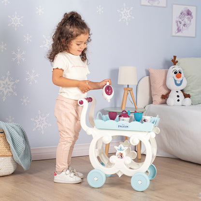 Disney Frozen Conjunto de Carrinho de Chá (Tamanho XL) – Brinquedo de Faz de Conta com Acessórios para a Hora do Chá
