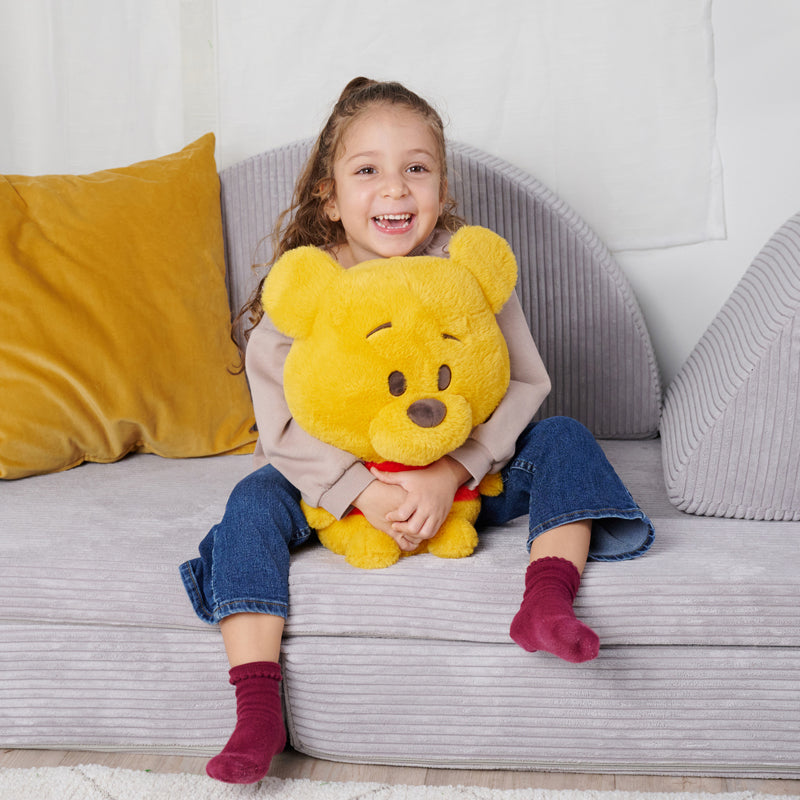 Disney Pelúcia Huggables Ursinho Pooh 35 cm Supermacia – Urso Fofinho para Abraçar e Brincar