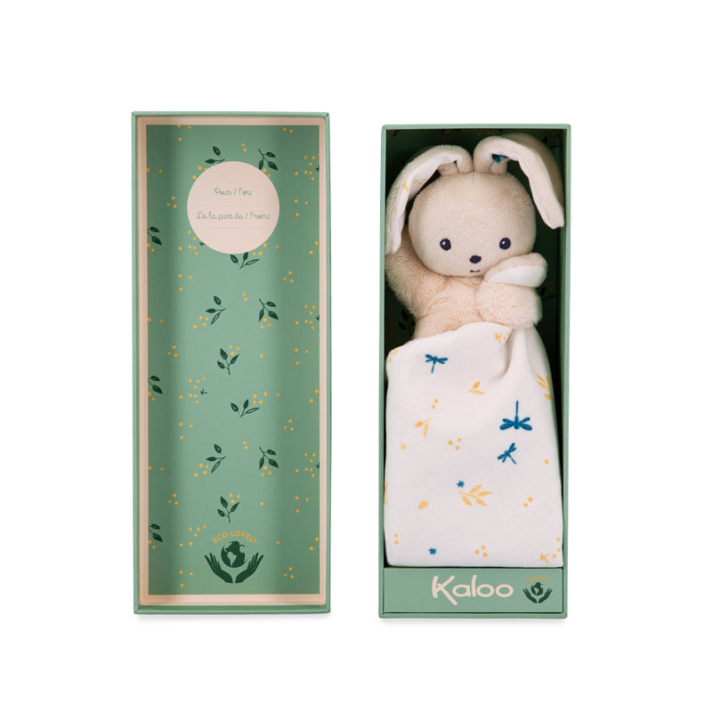 Kaloo Carre Douceur Doudou Coelho Branco Delicado 17cm