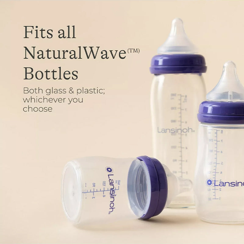 Lansinoh Natural Bico Wave Fluxo Extra Lento Pacote com 2