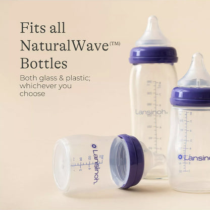 Lansinoh Natural Bico Wave Fluxo Extra Lento Pacote com 2