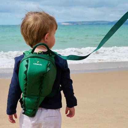 LittleLife Mochila infantil com estampa de crocodilo.