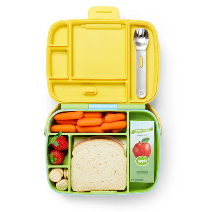 Munchkin Lancheira Bento com Talheres Verde
