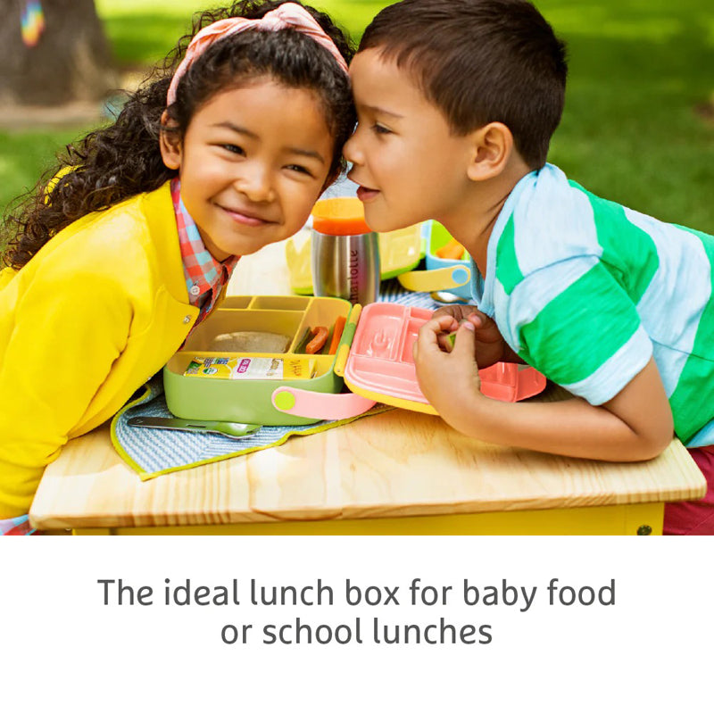 Munchkin Lancheira Bento com Talheres Rosa