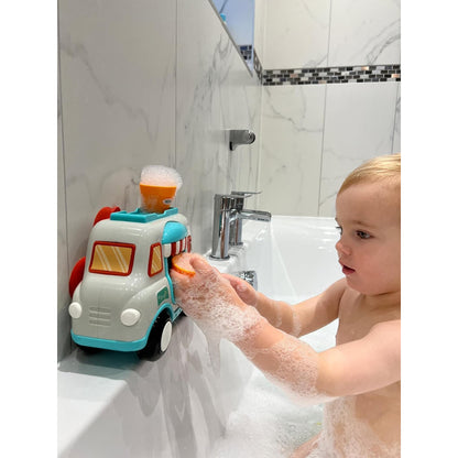 Nuby Brinquedo de Banho Máquina de Sorvete – Criador de Bolhas com 2 Casquinhas (Para crianças a partir de 3 anos)