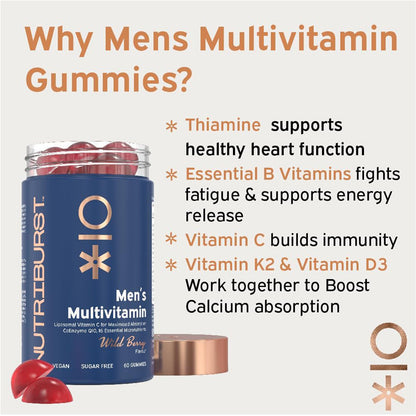 Multivitamínico masculino Nutriburst anos 60