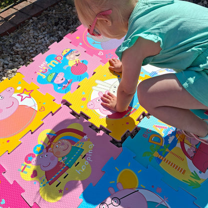 Peppa Pig Tapete de atividades , 12 peças, com encaixe, para crianças, brinquedo para brincar dentro de casa, Reino Unido 2026