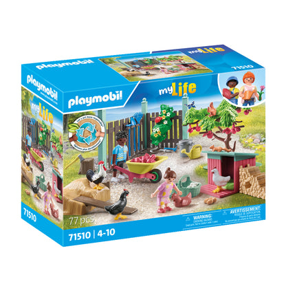 Playmobil 71510 Minha vida: horta de fazenda de galinhas