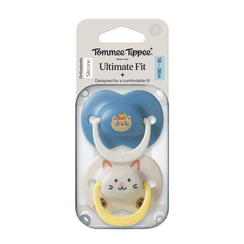 Tommee Tippee Chupeta Ultimate Fit para menino (18-36 meses) - Pacote com 2 unidades