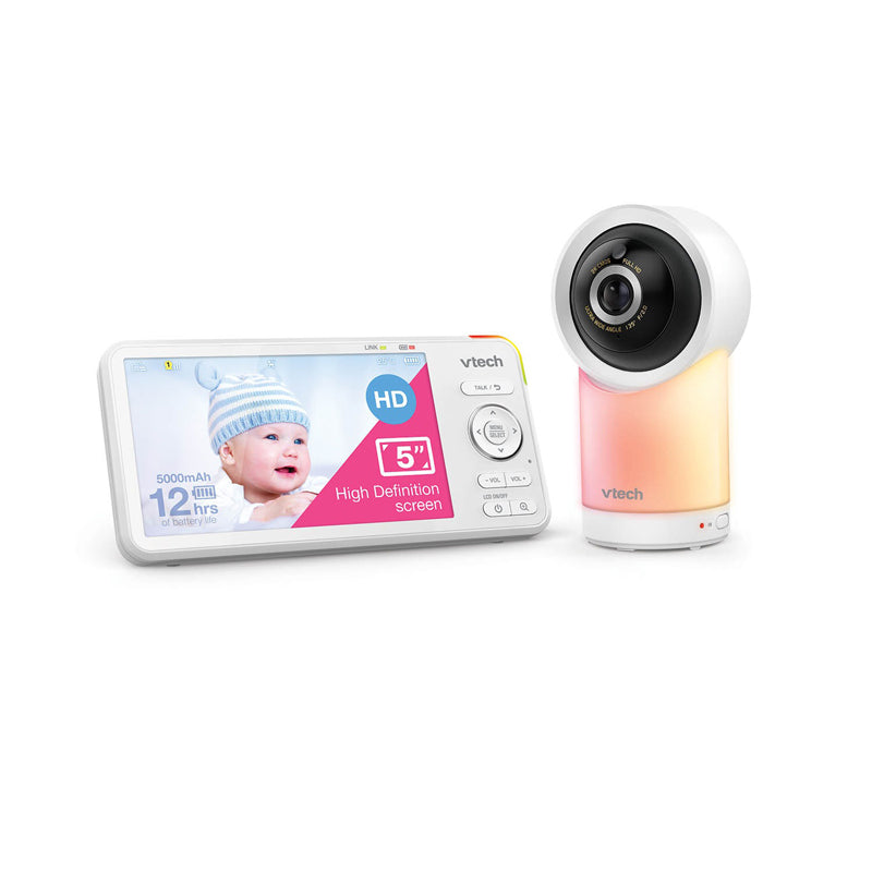 VTech Monitor de vídeo Smart Wi-Fi de 5" com resolução 1080p e função Pan & Tilt
