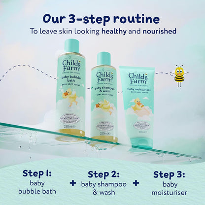 Shampoo e sabonete líquido para bebês Child's Farm 250ml