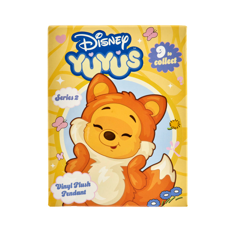 Disney Yuyus Wave 2 Stitch & Angel Plush Keyrings 10cm Blind Box, 8 Assorted Animal Designs