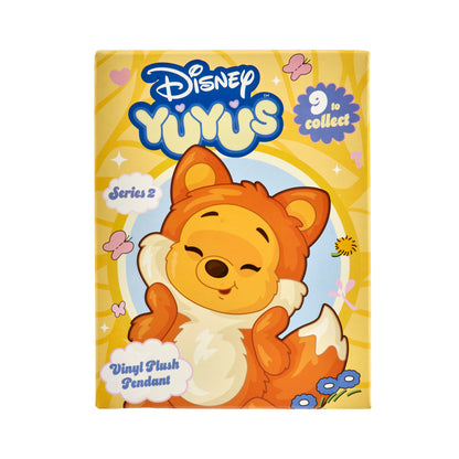 Disney Yuyus Wave 2 Stitch & Angel Plush Keyrings 10cm Blind Box, 8 Assorted Animal Designs