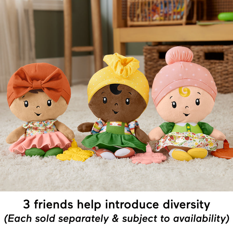 Fisher-Price Cuddle &amp; Chime™ Primer muñeco mordedor arcoíris