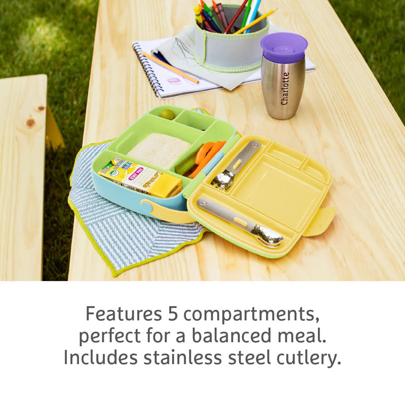Munchkin Lancheira Bento com Talheres Verde