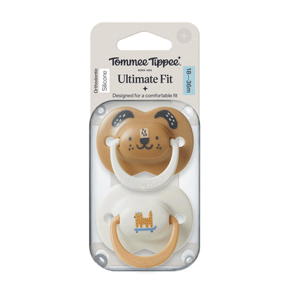 Tommee Tippee Chupeta Ultimate Fit para menino (18-36 meses) - Pacote com 2 unidades