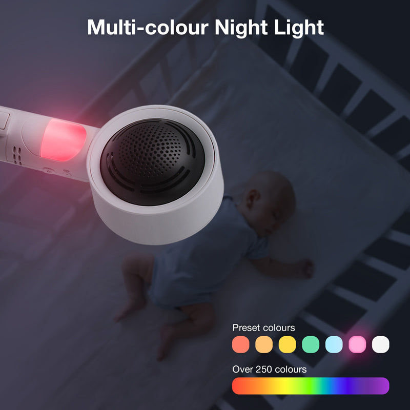 Monitor de vídeo inteligente de alta definição VTech de 7 polegadas para berço