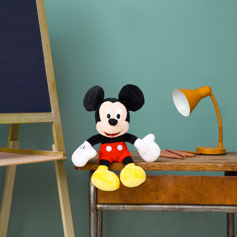 Disney Pelúcia Clássica Mickey Mouse 25 cm | Pelúcia Macia e Fofinha | Presente para Crianças e Fãs