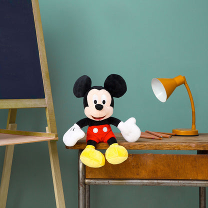 Disney Pelúcia Clássica Mickey Mouse 25 cm | Pelúcia Macia e Fofinha | Presente para Crianças e Fãs
