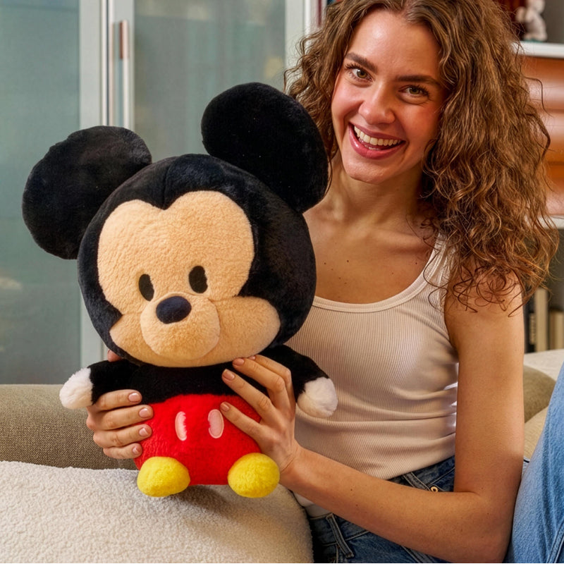 Disney Pelúcia Huggables Mickey Mouse 35 cm, supermacia e aconchegante para abraçar e brincar