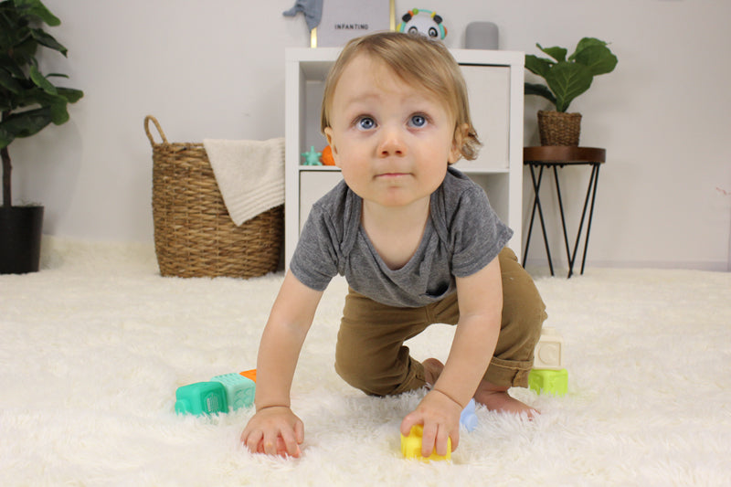 Conjunto de bolas multicoloridas texturizadas sensoriais Super SOFT da Infantino