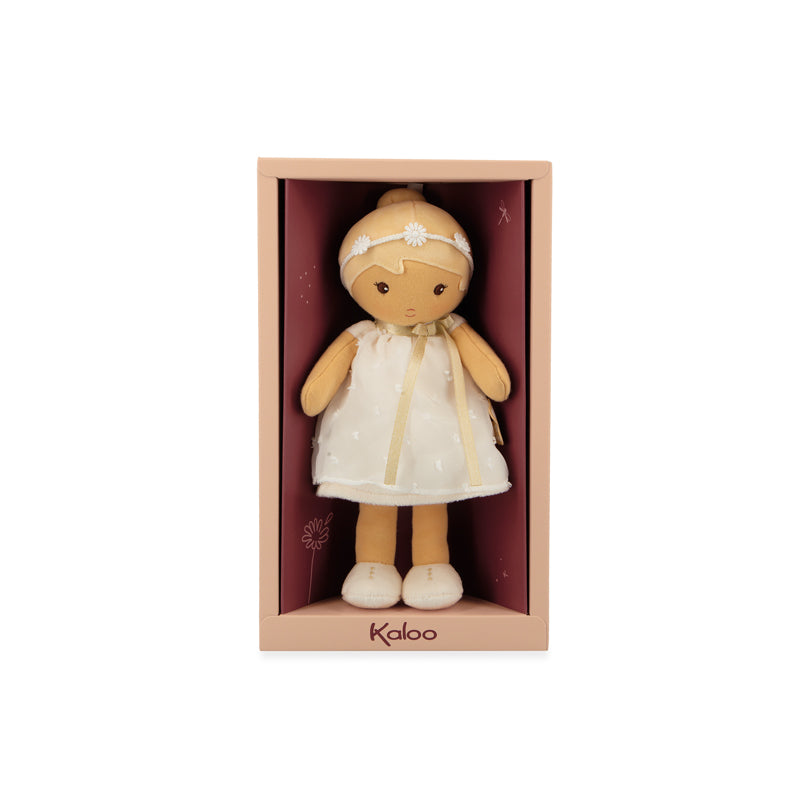 Kaloo Boneca Tendresse Daphne, 25 cm. Poliéster reciclado, plástico reciclado.